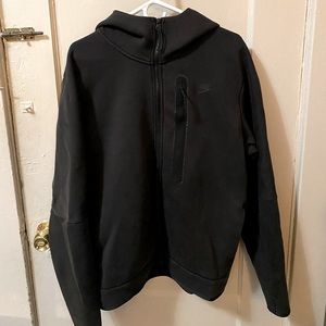 Nike tech fleece hoodie L washed Black